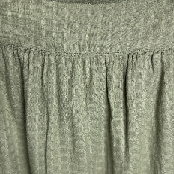 Gap Army Green Spaghetti Strap Textured Pocketed Midi Sundress Size Small - Picture 4 of 15